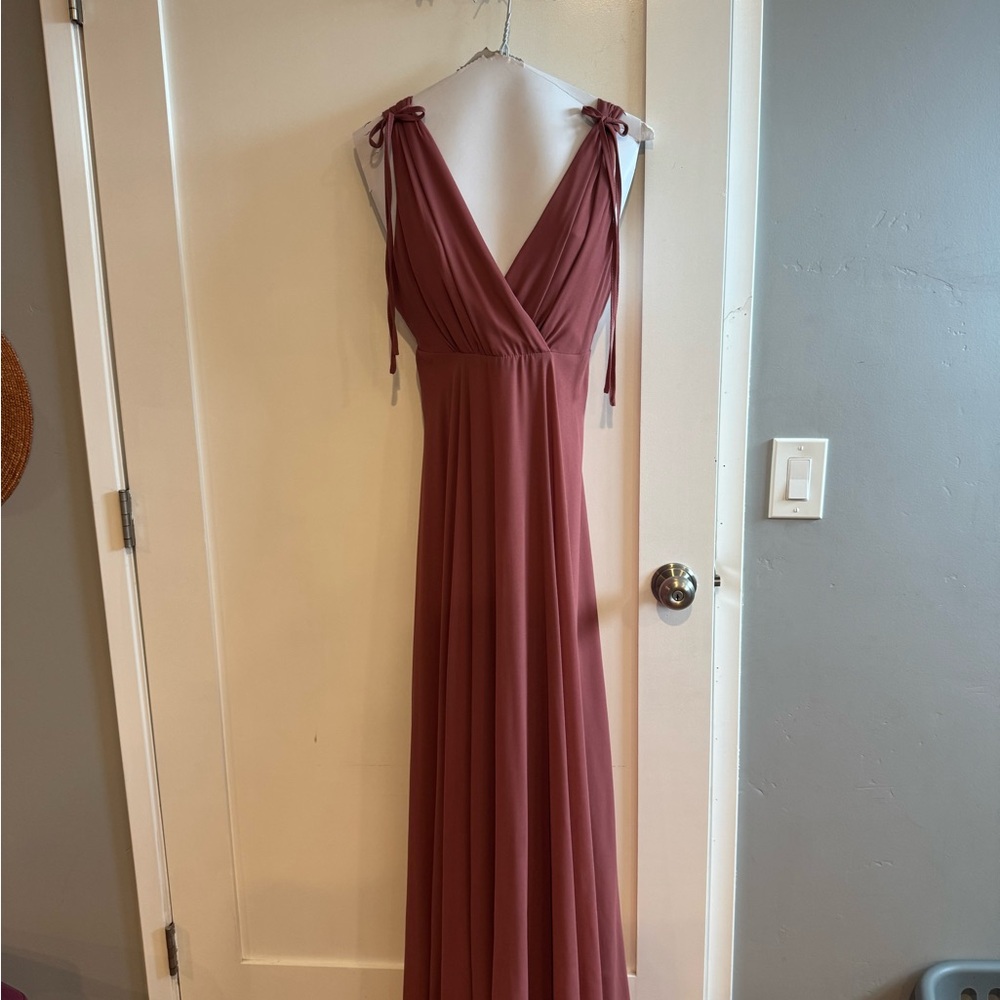 Lulu's Dusty Rose Sleeveless Maxi Dress